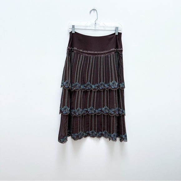 Karen Millen Silk Ruffled Midi Skirt - Picture 8 of 8